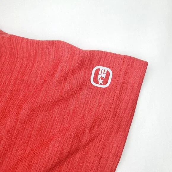 Free Country Polo Shirt Mens Large Red Ultimate Comfort Golf Short Sleeve - Picture 10 of 12